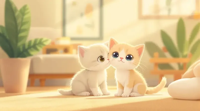 猫咪的第一天回家，奶萌样子太治愈 - 唐人视频